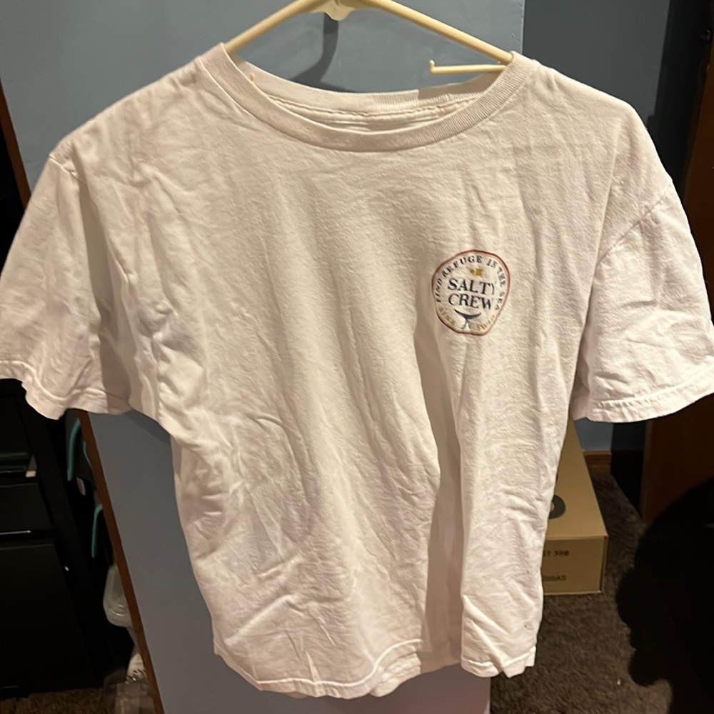 Kids Extra Large White Salty Crew T-Shirt